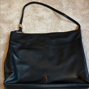 Chic Black Leather Shoulder Bag